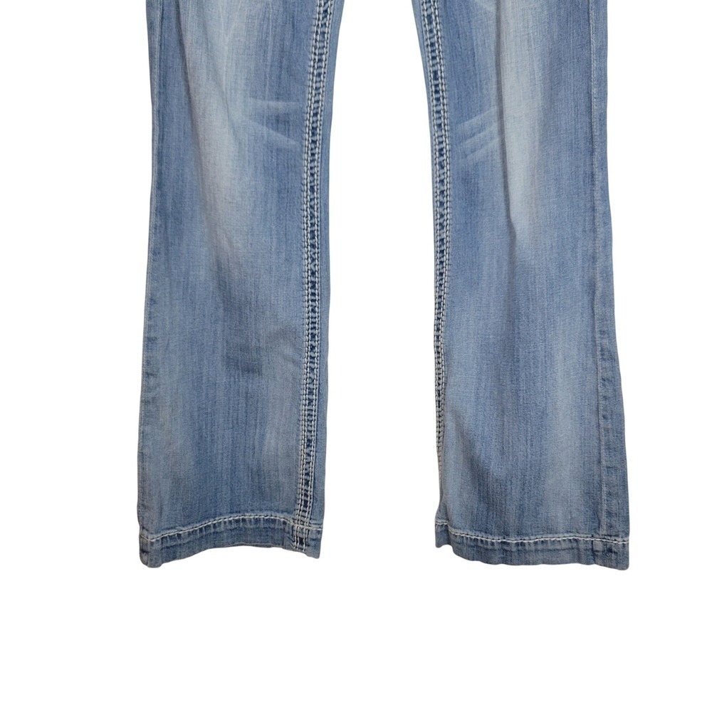 Rock Revival Elizabeth Low Rise Wide Leg Jeans Women's Size 30 Western Boho - Picture 2 of 11